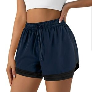 RBX Performace Navy Blue Sporty Athletic Activewear Tennis Summer Comfy Shorts